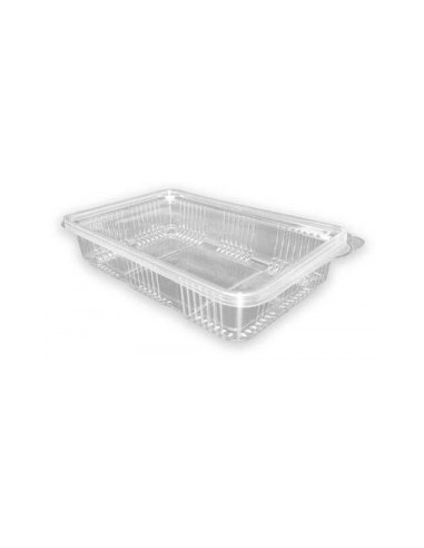 copy of Envase Loncheados rPET con Tapa Bisagra (H27) 400 ml / Paquete de 50 unidades