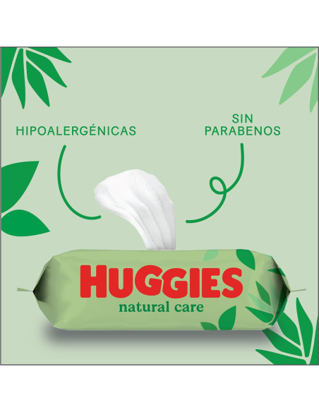 Huggies Natural Care Toallitas – Pack 10×56 (560 uds)
