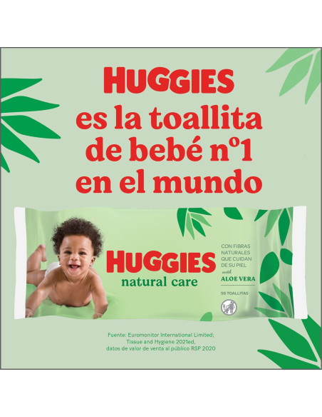 Huggies Natural Care Toallitas – Pack 10×56 (560 uds)