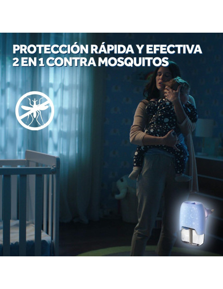 Raid® Eléctrico líquido Family 30 noches - Enchufe anti mosquitos común y tigre 2 en 1