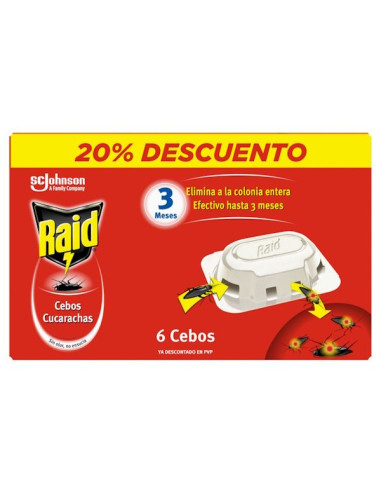 Cebos Cucarachas Sin Olor 6UD