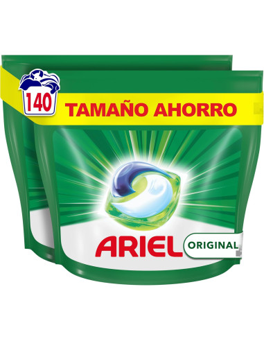 Ariel Pods Todo en 1 Detergente Líquido Oiriginal Mega Pack 140 Cápsulas