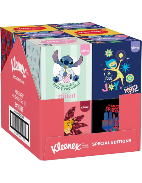 Kleenex - Caja Collection Cubo Disney Pañuelos 14 x 48ud