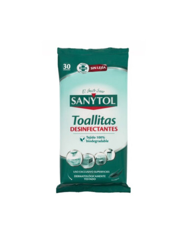SANYTOL TOALLITAS 30U.DESIFECTANTES MULTIUSOS