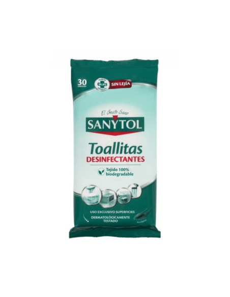 SANYTOL TOALLITAS 30U.DESIFECTANTES MULTIUSOS