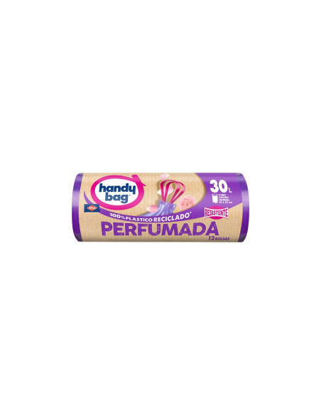 HANDY B.BASURA 30L LILA 12U PERFUMADA 55X60 AUT