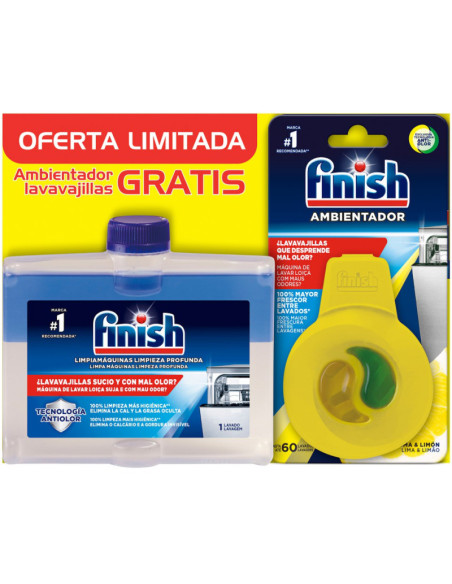 FINISH LIMPIAMAQUINA 250ML.+AM BIENTADOR CITROF