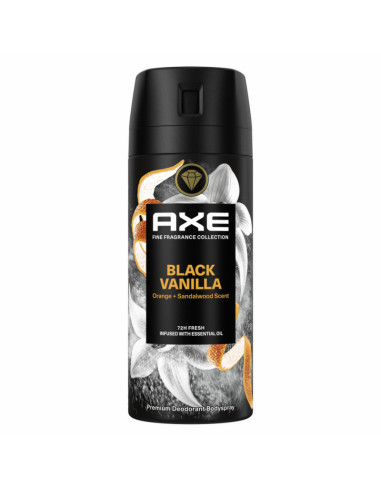 AXE DEO SP 150ML BLACK VAINILLA