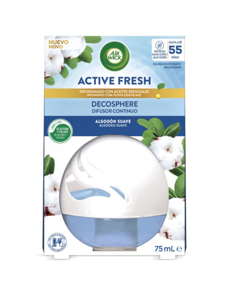 AIR WICK DECOSPHERE ALGODON AMB