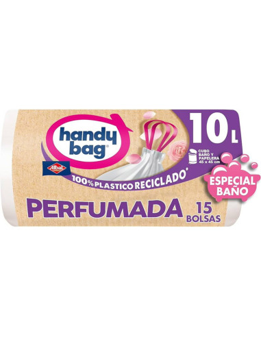 ALBAL BOLSA BASURA 10L BAÑO 15UDS 45X45 AUTOCIERRE