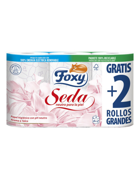FOXY PAPEL HIGIENICO SEDA 3C 4+2R