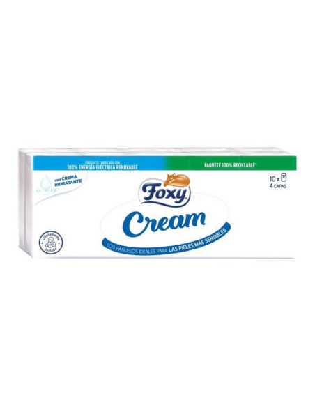 PAÑUELOS FOXY CREAM 10X9 U