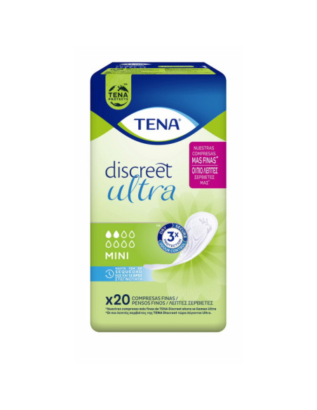 COMPRESA INCONT TENA LD MINI DISC 20+4 U/