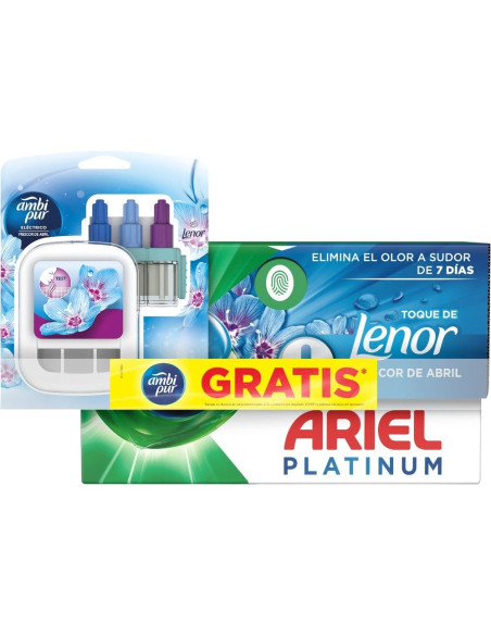 ARIEL DETERGENTE CAPS LENOR 19 + AP 3EVOLUTION FRESCOR