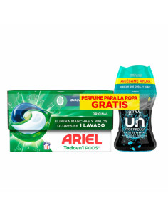 ARIEL DETERGENTE CAPS PODS 18 + LENOR FRESH 150