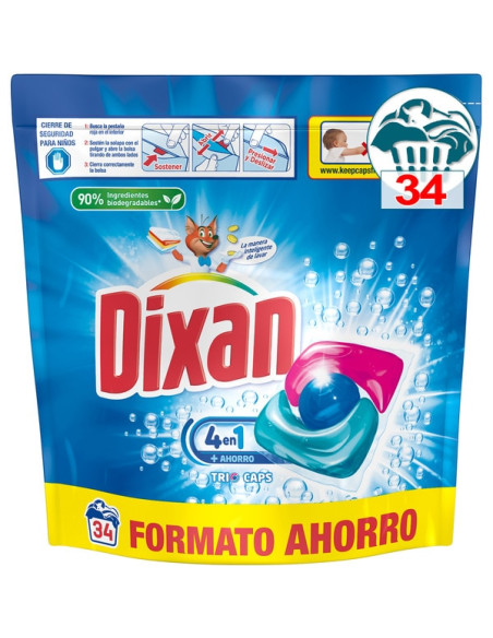 Dixan Det Caps Trio 34U