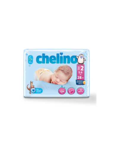 CHELINO PAÑAL T2 3-6KG 28U