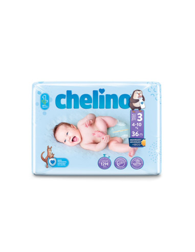 CHELINO PAÑAL T3 4-10KG 36U