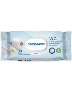 PAPEL FRESHNESS HUMEDO C/TAPA 80U