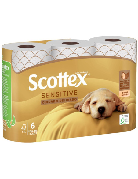 SCOTTEX PAPEL HIG. SENSITIVE 6R