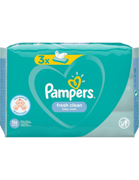 PAMPERS FRESH CLEAN BABY 3X52U