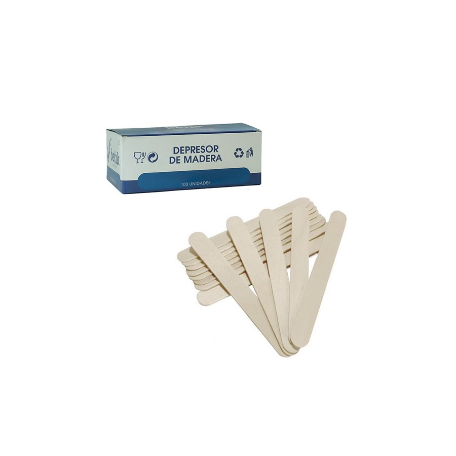 Depresor Madera- Pack 100 unidades