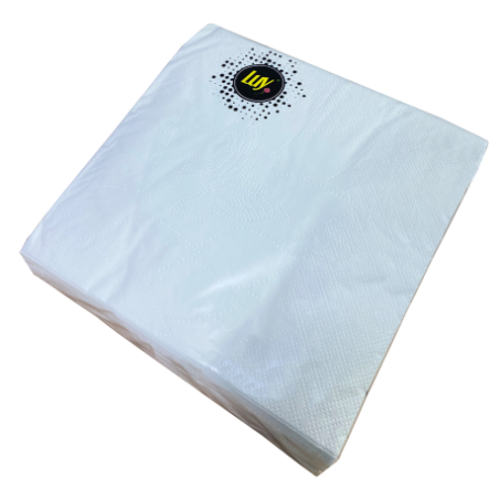 SERVILLETA BLANCA 40X40CM 2H LISAS - 100 UND