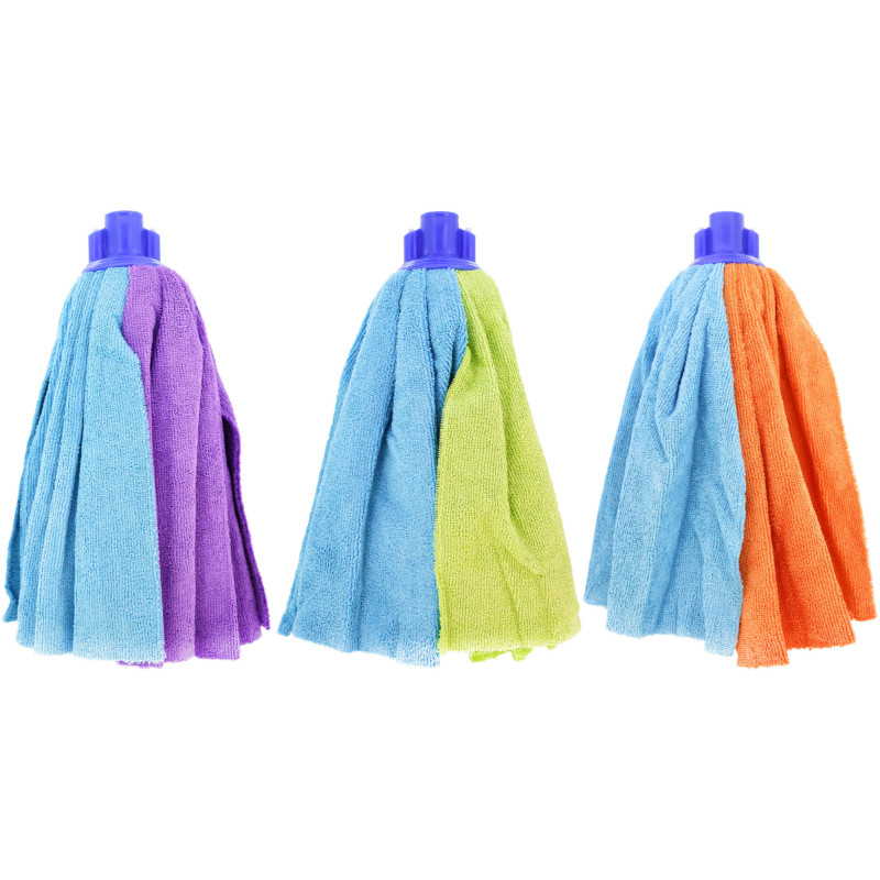 Fregona microfibra doble tricolor