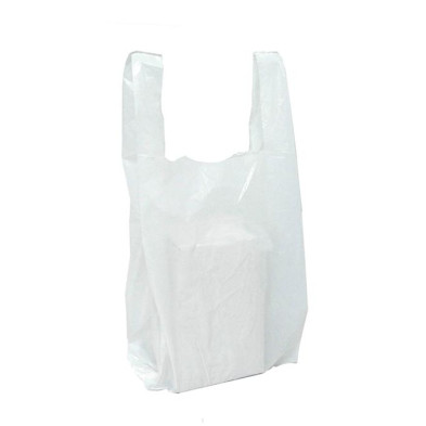 Bolsa Plástico asas Camiseta 50X60cm- 2KG 70% Reciclado Galga 200