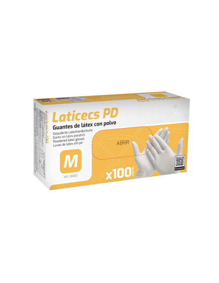 Guante de Látex Con Polvo 5,5g