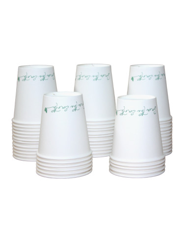 Vaso Cartón Blanco Bio 200cc 7oz Save The Earth...